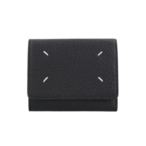 メゾンマルジェラ 三つ折り財布 レディース 4ステッチ ブラック Maison Margiela SA3UI0010P4455 T8013