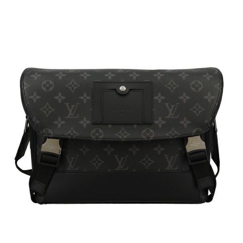 ルイヴィトン ショルダーバッグ モノグラム エクリプス メッセンジャー・ヴォワヤージュPM ブラック LOUIS VUITTON M40511 メンズ