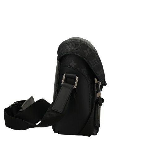 ルイヴィトン ショルダーバッグ モノグラム エクリプス メッセンジャー・ヴォワヤージュPM ブラック LOUIS VUITTON M40511 メンズ