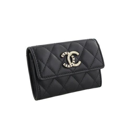 シャネル カードケース レディース ココマーク ブラック CHANEL AP4038