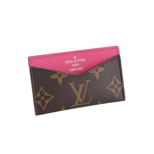 ルイヴィトン カードケース レディース モノグラム ポルト カルト・キリガミ ブラウン LOUIS VUITTON M12793 ポンディシェリー ピンク
