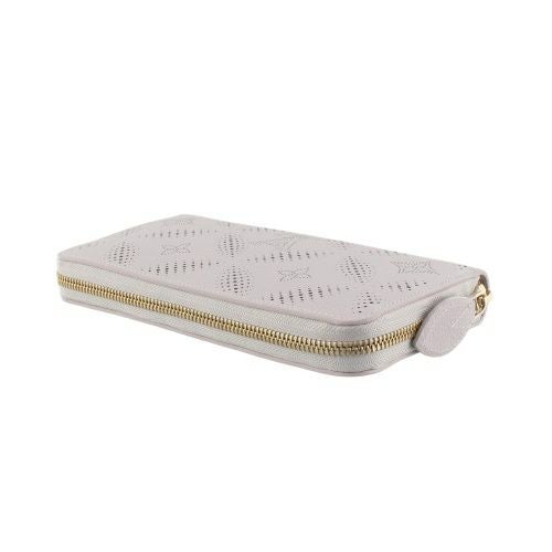 ルイヴィトン 長財布 レディース マヒナ ジッピー・ウォレット グレー LOUIS VUITTON M13469 ブルームグレー/ピンク