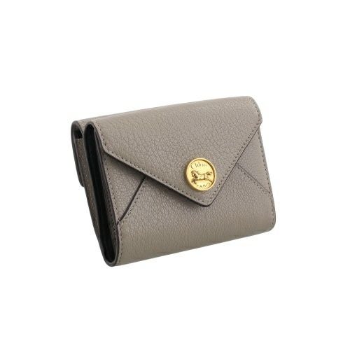 クロエ 二つ折り財布 レディース ENVELOPE SMALL TRIFOLD グレー CHLOE