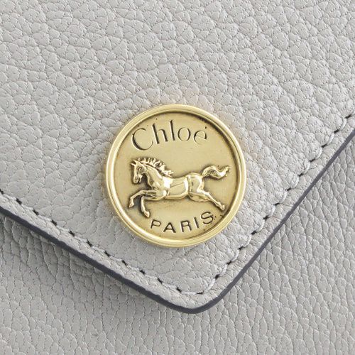 クロエ 二つ折り財布 レディース ENVELOPE SMALL TRIFOLD グレー CHLOE CH25SP543 O93 23W MOTTY GREY