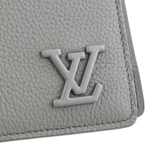【箱つき極美品】 LOUIS VUITTON グレー 二つ折り財布 ルイヴィトン 二つ折り財布 アエログラム ポルトフォイユ