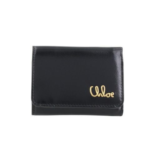 クロエ 三つ折り財布 レディース CHLOE ICONIC MINI TRIFOLD ブラック CHLOE CH25SP487 O16 001 BLACK