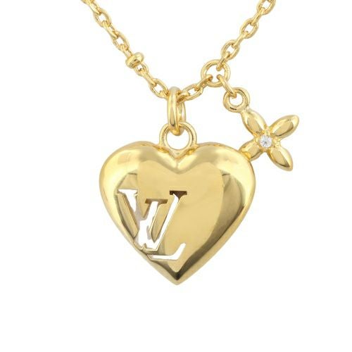 ルイヴィトン ネックレス レディース ネックレス・ブルーミング ハート ゴールド LOUIS VUITTON M02310