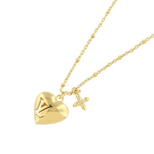 ルイヴィトン ネックレス レディース ネックレス・ブルーミング ハート ゴールド LOUIS VUITTON M02310