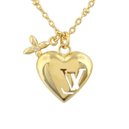 ルイヴィトン ネックレス レディース ネックレス・ブルーミング ハート ゴールド LOUIS VUITTON M02310