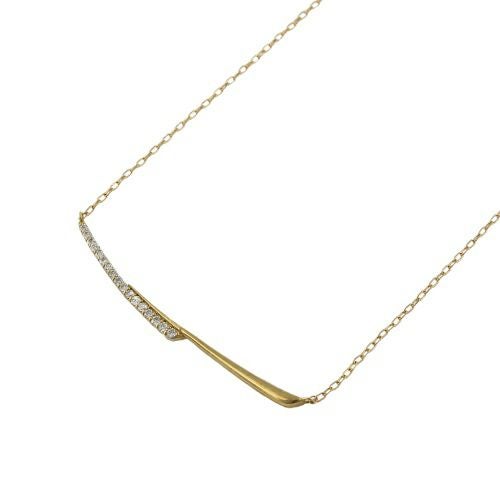ネックレス K18イエローゴールド ダイヤモンド0.14ct