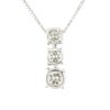 ネックレス プラチナ ダイヤモンド 1.00ct スリーストーン