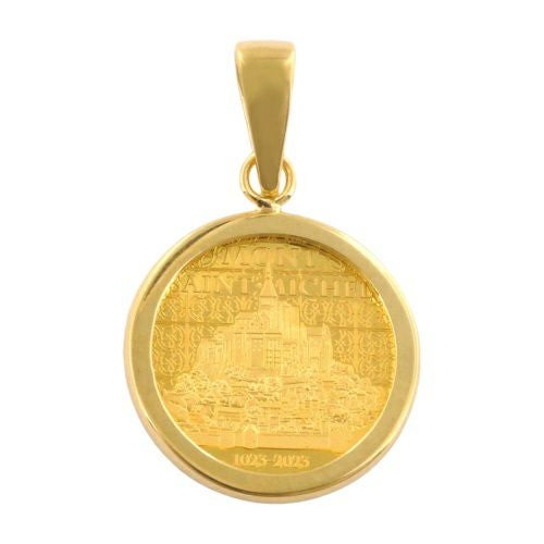 ペンダントトップ モンサンミッシェル 5ドル K18/K24 コインペンダント 0.5g