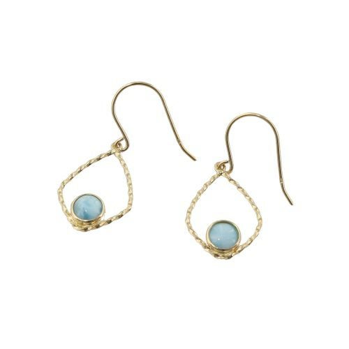 ピアス K10イエローゴールド ラリマー | GINZA LoveLove（ラブラブ）