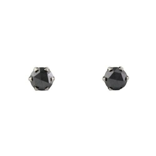 ピアス プラチナ ブラックダイヤモンド0.60ct