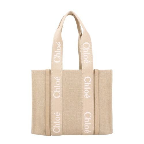 クロエ トートバッグ レディース WOODY MEDIUM TOTE ベージュ CHLOE