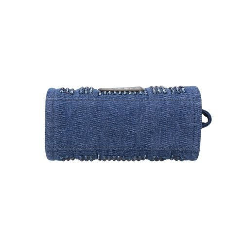 マークジェイコブス トートバッグ レディース THE CRYSTAL DENIM TOTE BAG ブルー Marc Jacobs 2S5HCR019H03 475 DARK WASH CRYSTAL