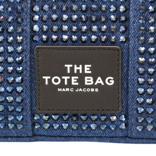 マークジェイコブス トートバッグ レディース THE CRYSTAL DENIM TOTE BAG ブルー Marc Jacobs 2S5HCR019H03 475 DARK WASH CRYSTAL