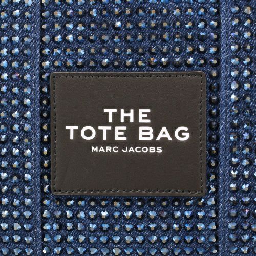 マークジェイコブス トートバッグ レディース THE CRYSTAL DENIM TOTE BAG ブルー Marc Jacobs 2S5HTT026H03 475 DARK WASH CRYSTAL
