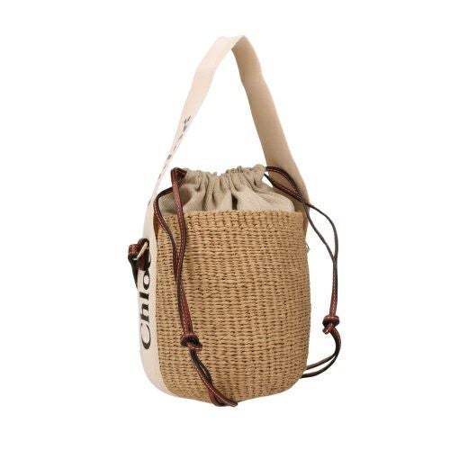 クロエ ハンドバッグ レディース WOODY SMALL BASKET ホワイト CHLOE CHC22SS381 G55 101 WHITE
