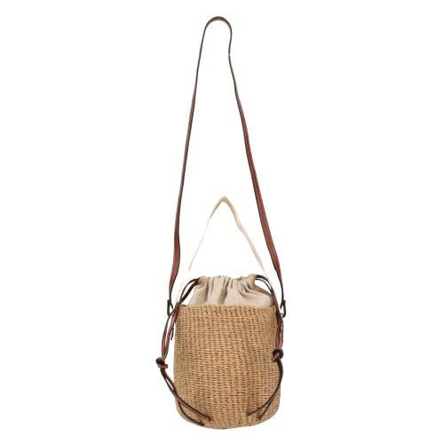 クロエ ハンドバッグ レディース WOODY SMALL BASKET ホワイト CHLOE CHC22SS381 G55 101 WHITE