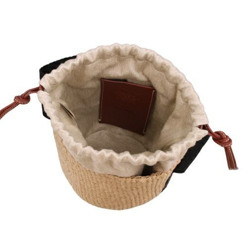 クロエ ハンドバッグ レディース WOODY SMALL BASKET ブラック CHLOE CHC23AS381 L18 915 BLACK BEIGE 1