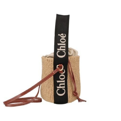 クロエ ハンドバッグ レディース WOODY SMALL BASKET ブラック CHLOE CHC23AS381 L18 915 BLACK BEIGE 1
