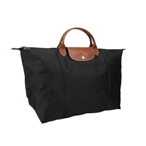 ロンシャン トートバッグ レディース ル プリアージュ オリジナル リサイクル キャンバス トラベルバッグ L ブラック LONGCHAMP L1624 089 001 NOIR