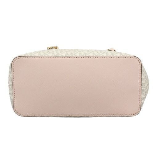 マイケルコース トートバッグ レディース ジェット セット トラベル シグネチャー エクストラ スモール キャリーオール コンバーチブル トップ ジップ トート ホワイト MICHAEL KORS 35T9GTVT0B PWD BLSH MLT