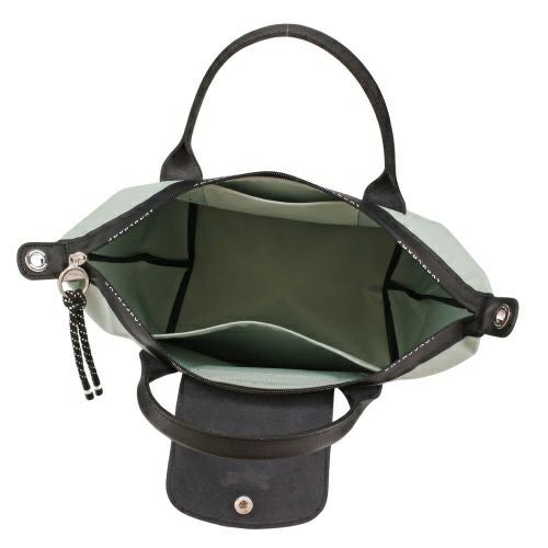 ロンシャン ハンドバッグ レディース ル プリアージュ エナジー リサイクル キャンバス トップ ハンドル バッグ S グリーン LONGCHAMP L1512 HSR M07 VERVAIN