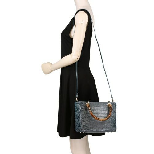 ロダニア ハンドバッグ レディース ブルー RODANIA RD11063DBL デニムブルー