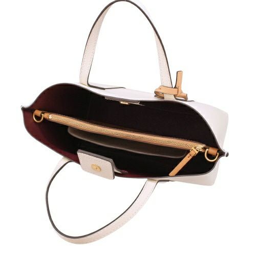 トリーバーチ ハンドバッグ レディース PERRY SM TRI COMPARTMENT ペリー ホワイト TORY BURCH 81928 104 NEW IVORY