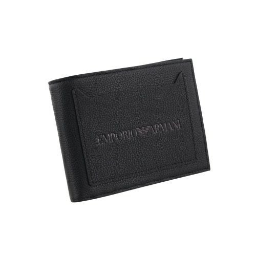 エンポリオアルマーニ 二つ折り財布 メンズ ブラック EMPORIO ARMANI EM001580 AF13788 UC001