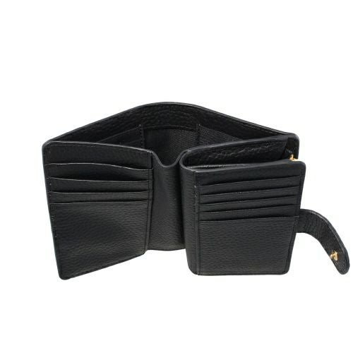 ロダニア 二つ折り財布 レディース ブラック RODANIA RD10397BK