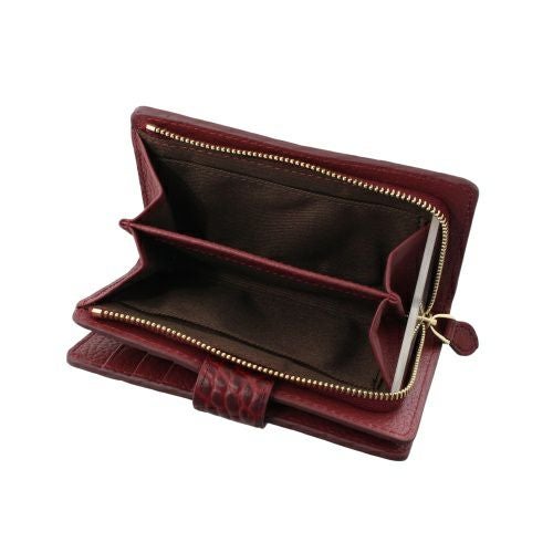 ロダニア 二つ折り財布 レディース レッド RODANIA RD10397BRX ボルドー