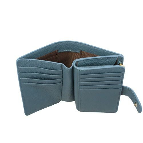 ロダニア 二つ折り財布 レディース ブルー RODANIA RD10397DBL デニムブルー