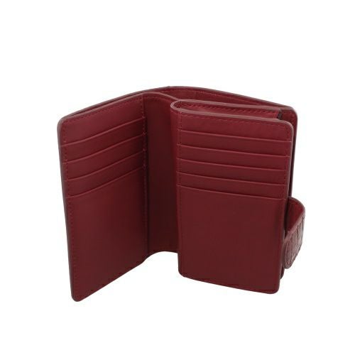 ロダニア 二つ折り財布 レディース レッド RODANIA RD9800BRX ボルド