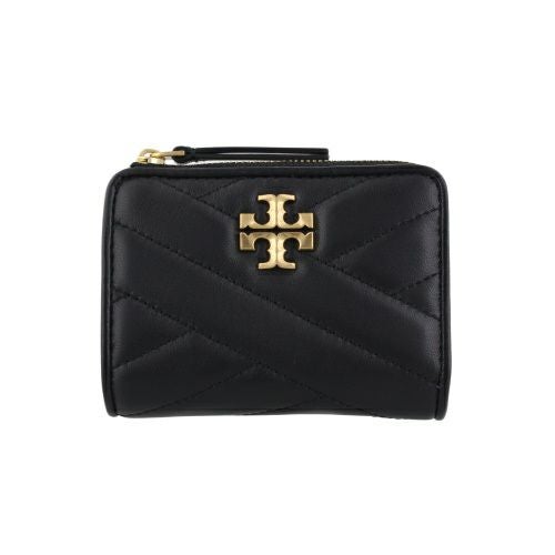 トリーバーチ 二つ折り財布 レディース キラ KIRA CHEVRON BIFOLD WALLET ブラック TORY BURCH 153121 001 BLACK