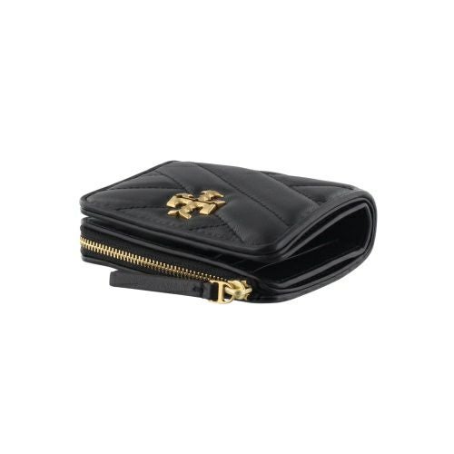 トリーバーチ 二つ折り財布 レディース キラ KIRA CHEVRON BIFOLD WALLET ブラック TORY BURCH 153121 001 BLACK