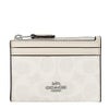 コーチ アウトレット コインケース カードケース レディース ミニ スキニー ID ケース・シグネチャー キャンバス ホワイト COACH OUTLET CW870 SVXU5