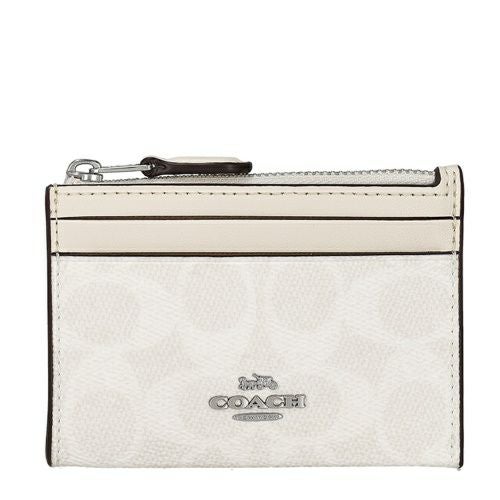 コーチ アウトレット コインケース カードケース レディース ミニ スキニー ID ケース・シグネチャー キャンバス ホワイト COACH OUTLET CW870 SVXU5