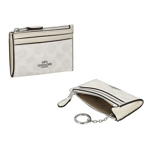 コーチ アウトレット コインケース カードケース レディース ミニ スキニー ID ケース・シグネチャー キャンバス ホワイト COACH OUTLET CW870 SVXU5