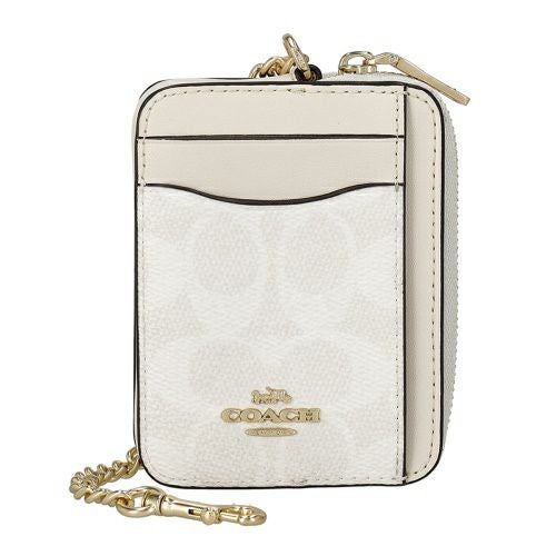 coach がま口花柄ケース オフホワイト　ベージュ coach コーチ がま口 ミニ財布 フラワー 花柄 レザー カードケース