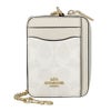 コーチ アウトレット コインケース カードケース レディース ジップ カード ケース・シグネチャー キャンバス ホワイト COACH OUTLET CW883 IMXU5 ホワイト/チョーク