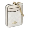 コーチ アウトレット コインケース カードケース レディース ジップ カード ケース・シグネチャー キャンバス ホワイト COACH OUTLET CW883 IMXU5 ホワイト/チョーク