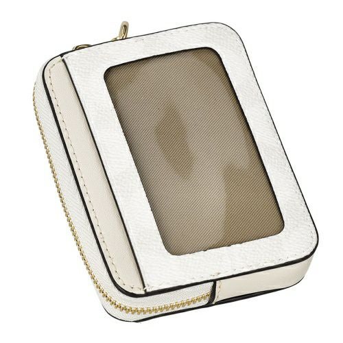 コーチ アウトレット コインケース カードケース レディース ジップ カード ケース・シグネチャー キャンバス ホワイト COACH OUTLET CW883 IMXU5 ホワイト/チョーク