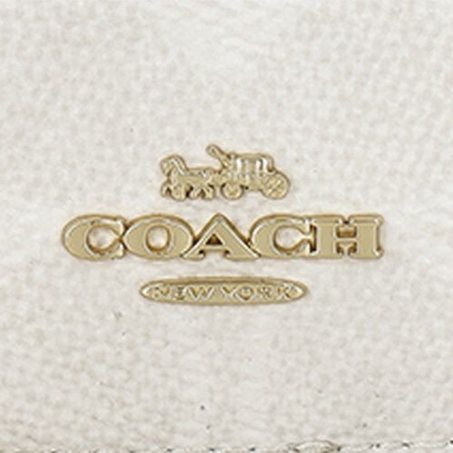 コーチ アウトレット コインケース カードケース レディース ジップ カード ケース・シグネチャー キャンバス ホワイト COACH OUTLET CW883 IMXU5 ホワイト/チョーク