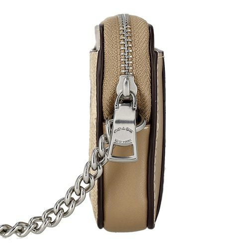 コーチ アウトレット コインケース カードケース レディース ジップ カード ケース・シグネチャー キャンバス ブラウン COACH OUTLET CW883 SVPWH サンド/トープ