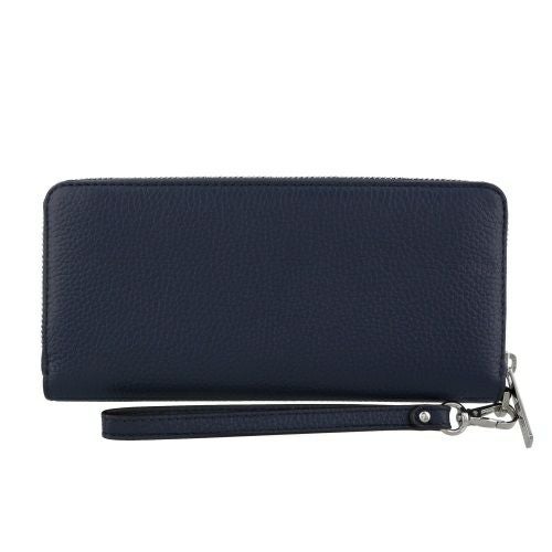マイケルコース　新品　ストラップ付き　長財布　ハート　スタッズデザイン　ネイビー MICHAEL KORS（マイケルコース） 長財布 クラッチバッグタイプ 三