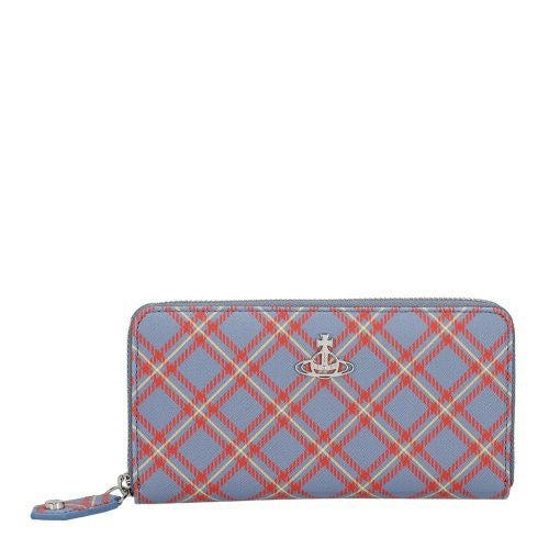 ヴィヴィアンウエストウッド 長財布 レディース マルチカラー Vivienne Westwood 51060058W S0022 K302 BLUE/ORANGE TARTAN