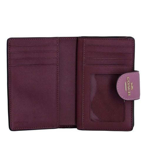 コーチ アウトレット 二つ折り財布 レディース ミディアム コーナー ジップ ウォレット・シグネチャー キャンバス ブラウン COACH OUTLET CW786 IMXVS